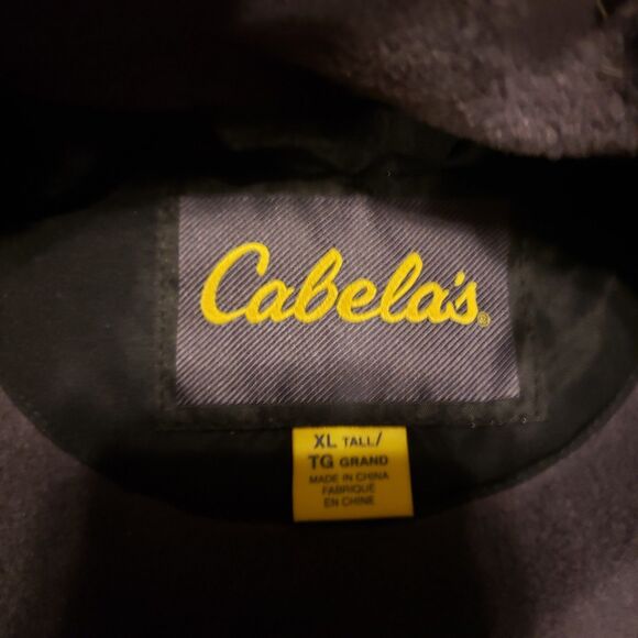 Cabela's Black Full Zip Waterproof Men's Jacket Sz XLT - Picture 3 of 5